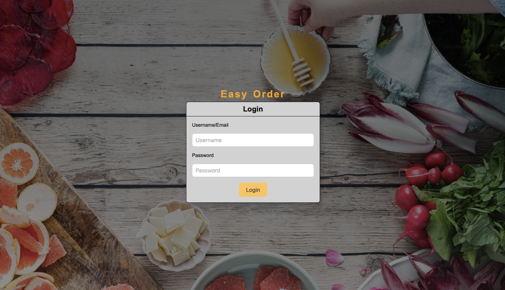 QR based order management system